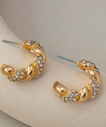 Luxe Bianco Hoop (Gold Plated)