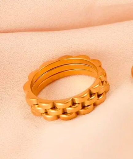 Baguette Ring (Gold Plated)