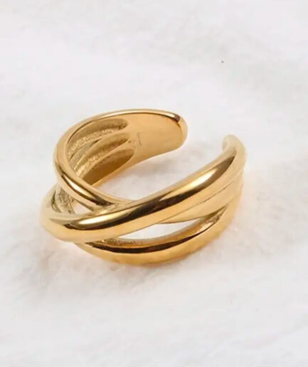 Fleur Knot Ring (Gold Plated)