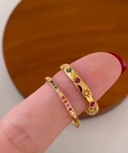 Nebula Rings (Gold Plated)