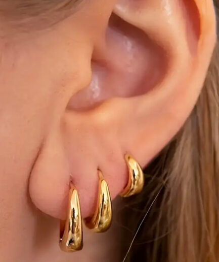 Sway Hoop Set (Gold Plated)