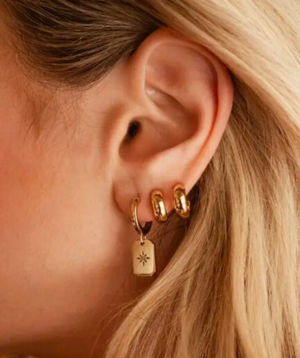 Whispo Galaxy Hoopset (Gold Plated)