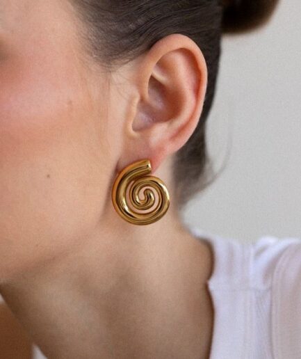 Twirlie Earrings (Gold Plated)