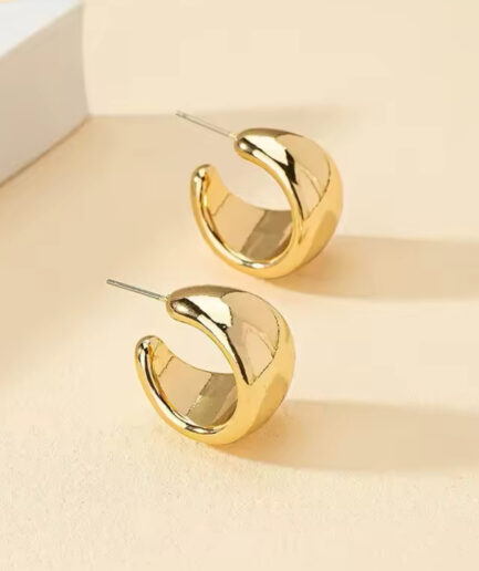 Lotus Hoops (Gold Plated)